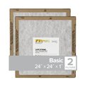 Filtrete 24 in. W X 24 in. H X 1 in. D Synthetic 5 MERV Flat Panel Filter , 2PK FPL12-2PK-24